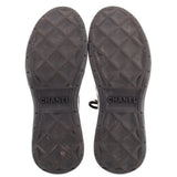 CHANEL INTERLOCKING CC LOGO CHUNKY SUEDE SNEAKERS GREY/BLACK 41 EU | 10 US