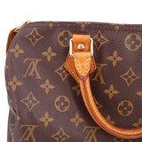 Louis Vuitton Speedy 30 vintage handle bag, monogram canvas with tan leather strap