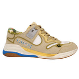 GUCCI ULTRAPACE GOLD SPARKLING FABRIC SNEAKERS GOLD 38 EU | 8 US