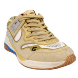 GUCCI ULTRAPACE GOLD SPARKLING FABRIC SNEAKERS GOLD 38 EU | 8 US