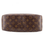Louis Vuitton Looping GM vintage monogram shoulder bag, top view with patterned canvas