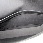 Interior lining of Triomphe crossbody bag with stitched seam and CELINE Paris mark