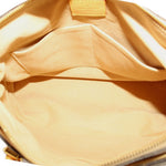 Louis Vuitton Pallas MM satchel interior lining with visible zip opening and seams