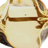 LOUIS VUITTON Galleria PM bag interior with light fabric lining and top edge