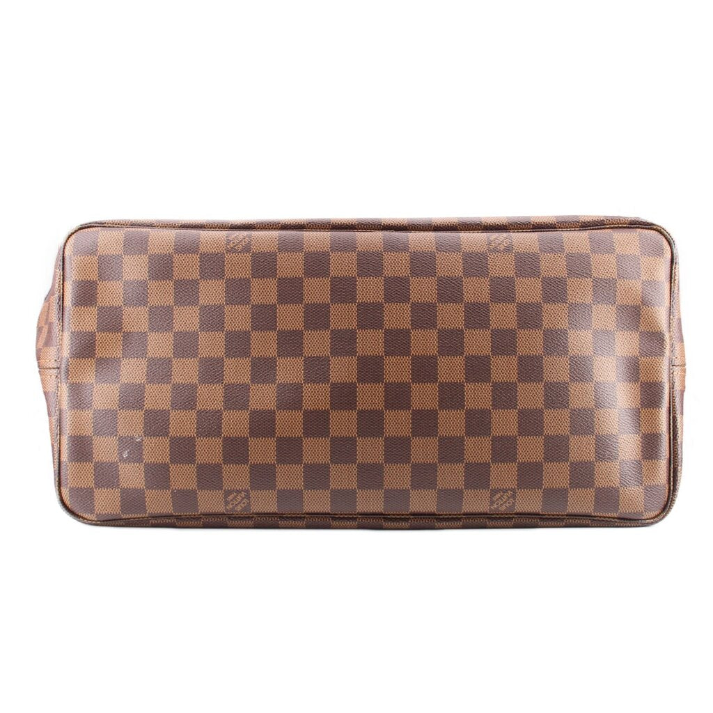 Louis Vuitton tote insert pouch, rectangular Damier Ebene check fabric