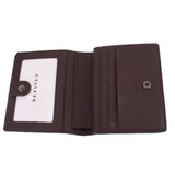 Snap wallet interior with card slots and COACH-branded ID window