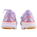 Purple running sneakers with 'BONDI' heel branding and orange detail