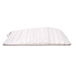 Silver monogram wristlet wallet back panel with top-stitch details