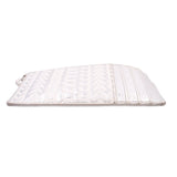 Silver monogram wristlet wallet back panel with top-stitch details