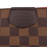 LOUIS VUITTON Graceful MM leather brand patch on Damier Ebene canvas