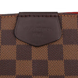 LOUIS VUITTON Graceful MM leather brand patch on Damier Ebene canvas