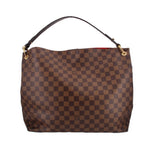 LOUIS VUITTON Graceful MM shoulder bag with Damier Ebene check canvas and short top handles