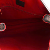 LOUIS VUITTON Graceful MM bag interior lining in red with zipper opening