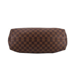 LOUIS VUITTON Graceful MM shoulder bag front, Damier Ebene check zip-top pouch