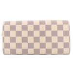 Damier Azur checkered long wallet with flap front and slim profile