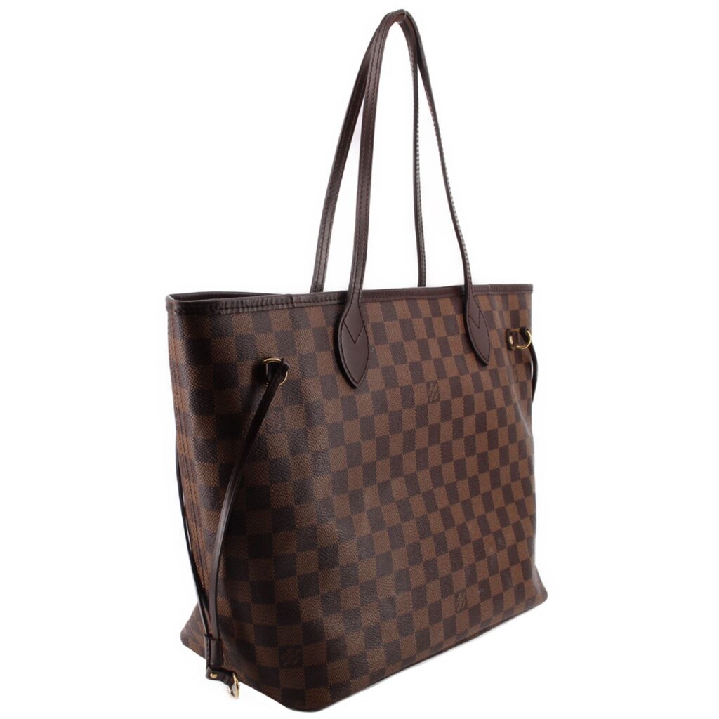 Louis Vuitton Neverfull MM Damier Ebene tote bag with long shoulder straps