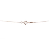 Sterling silver necklace clasp with fine link chain and small extender ring