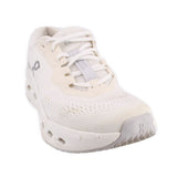 White mesh ON Cloudrunner 3 sneakers, lace-up with cushioned sole and cutout details