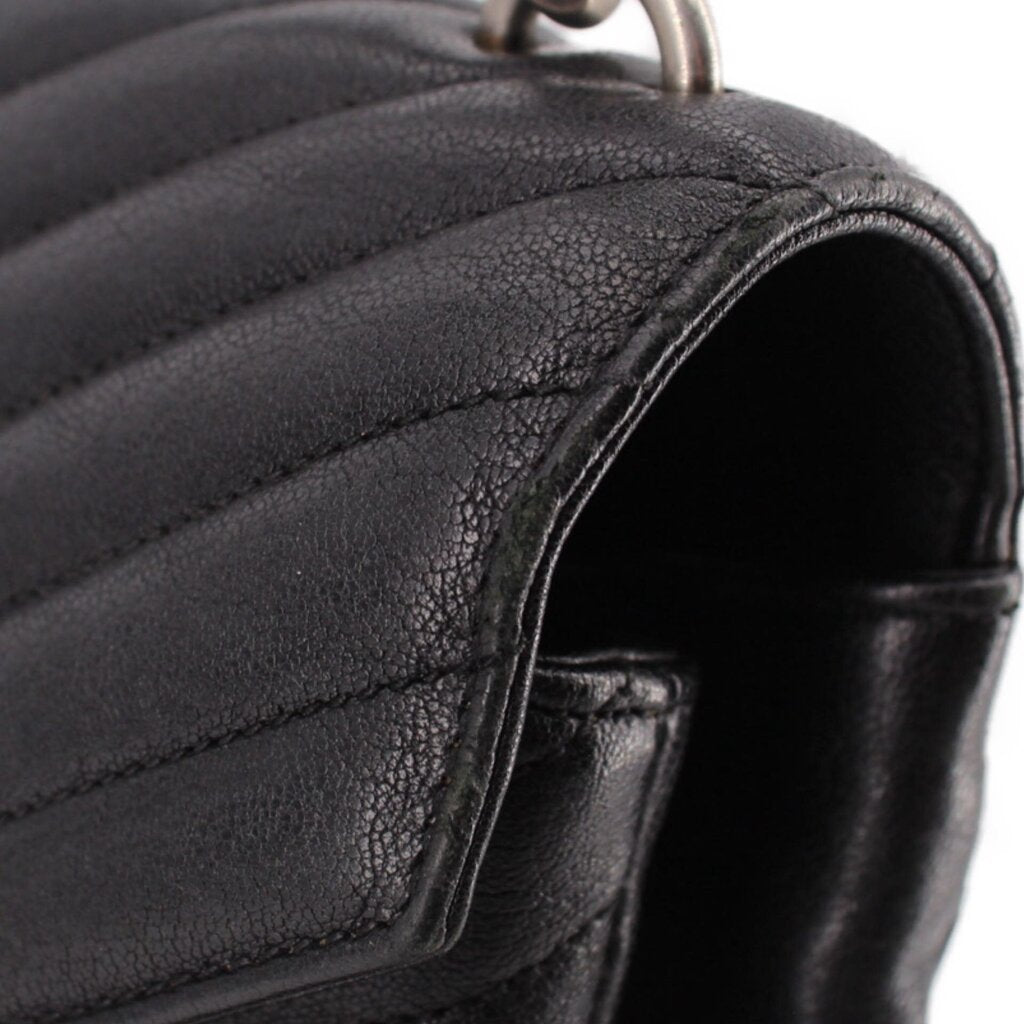 SAINT LAURENT crossbody bag interior pocket with dark lining and zipper edge