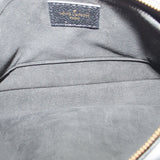 LOUIS VUITTON black fabric lining with brand label inside pouch