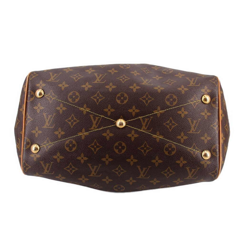 LOUIS VUITTON Tivoli GM monogram bag back panel with gold-tone stud details