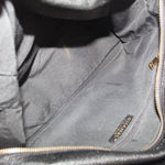 CHANEL grand shopper tote bag interior lining with zip closure and gold zipper pull
