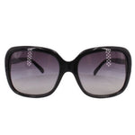 CHANEL oversized square CC sunglasses in black, dark tinted lenses