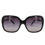 CHANEL oversized square CC sunglasses in black, dark tinted lenses