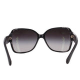 CHANEL oversized square CC sunglasses, black frames with dark tinted lenses