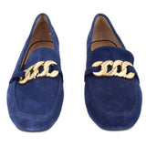 ADRIENNE VITTADINI SUEDE LOAFERS BLUE 7.5 US