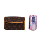 LOUIS VUITTON monogram belt bag, front flap with rounded top edge