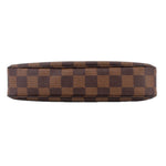 Louis Vuitton Damier Ebene rectangular pouch bag with smooth base and stitched edges