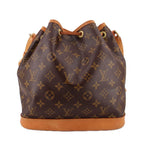Louis Vuitton Petit Noe monogram drawstring shoulder bag with brown canvas front