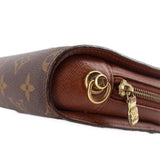 Louis Vuitton monogram Orsay clutch with gold-tone button closure and zipper pull