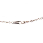 Close-up of the necklace chain and lobster clasp marked 925