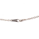 Close-up of the necklace chain and lobster clasp marked 925