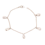 Tiffany & Co. Elsa Peretti sterling silver bracelet with five teardrop charms