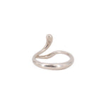 Tiffany & Co. sterling silver ring with an open, flowing wave-shaped band.