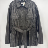 NOURHAMMOUR LEATHER OUTERWEAR BLACK S