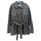 NOURHAMMOUR LEATHER OUTERWEAR BLACK S