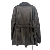 NOURHAMMOUR LEATHER OUTERWEAR BLACK S