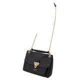 LOUIS VUITTON Vavin PM black crossbody bag with long gold chain strap