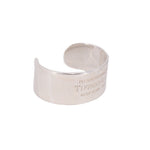 Tiffany & Co. silver cuff bracelet, angled view showing its open-back design