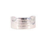 Tiffany & Co. sterling silver cuff bracelet with engraved Return to Tiffany lettering