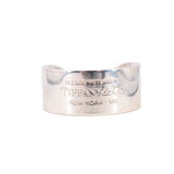 Tiffany & Co. sterling silver cuff bracelet with engraved Return to Tiffany lettering
