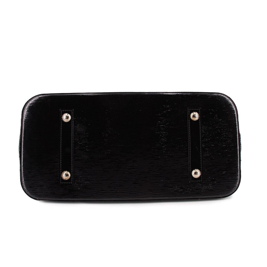 Louis Vuitton Alma GM handbag, underside with two protective feet strips