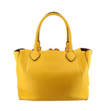 MICHAEL KORS Miranda tote back with pebbled yellow leather and long handles