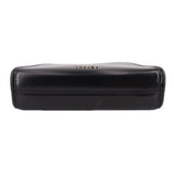 Black bag bottom with stitched seams