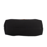 Dooney & Bourke black nylon crossbody bag with a flat bottom panel