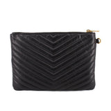 YSL CASSANDRE POUCHES BLACK